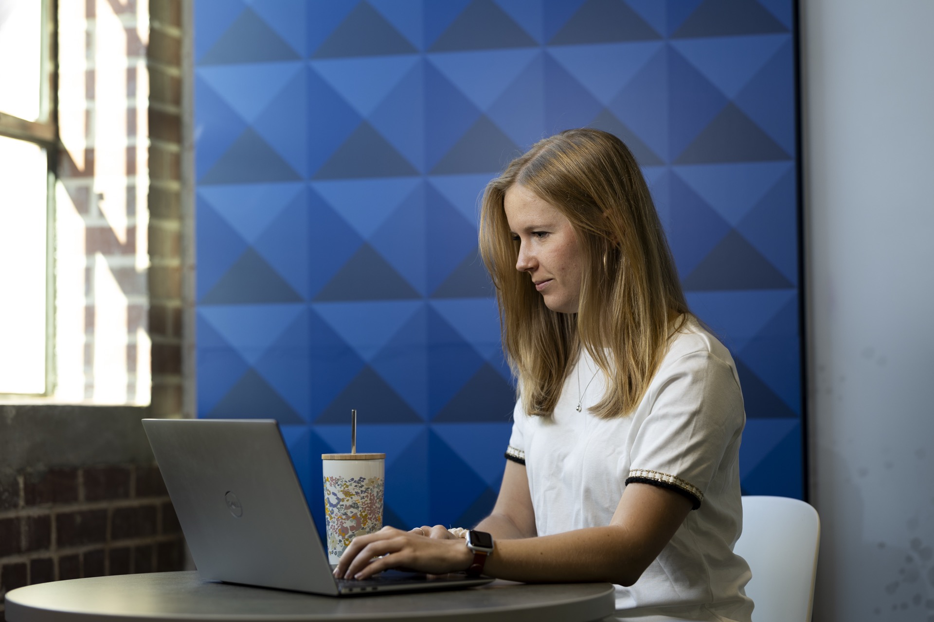 UGA faculty member using a laptop for digital teaching and learning
