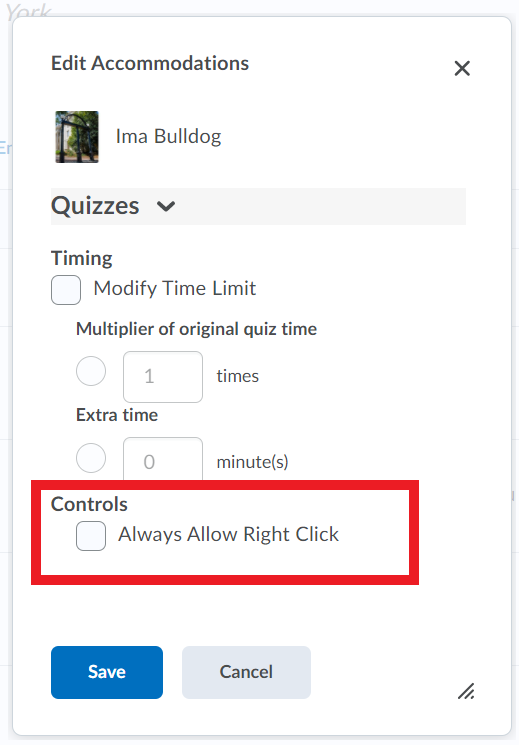 Always allow right click