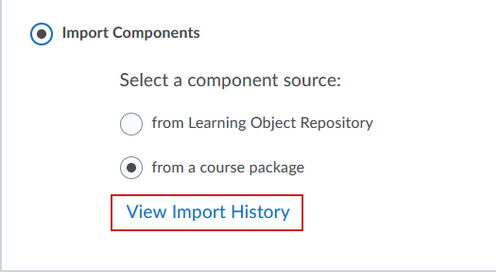 import history