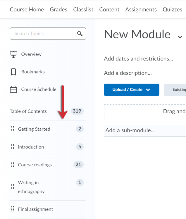 select a module to insert a film into