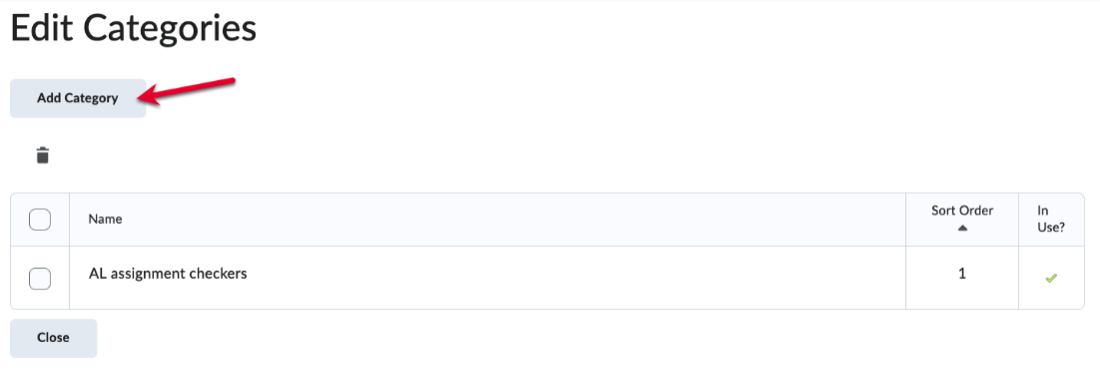 Edit Categories