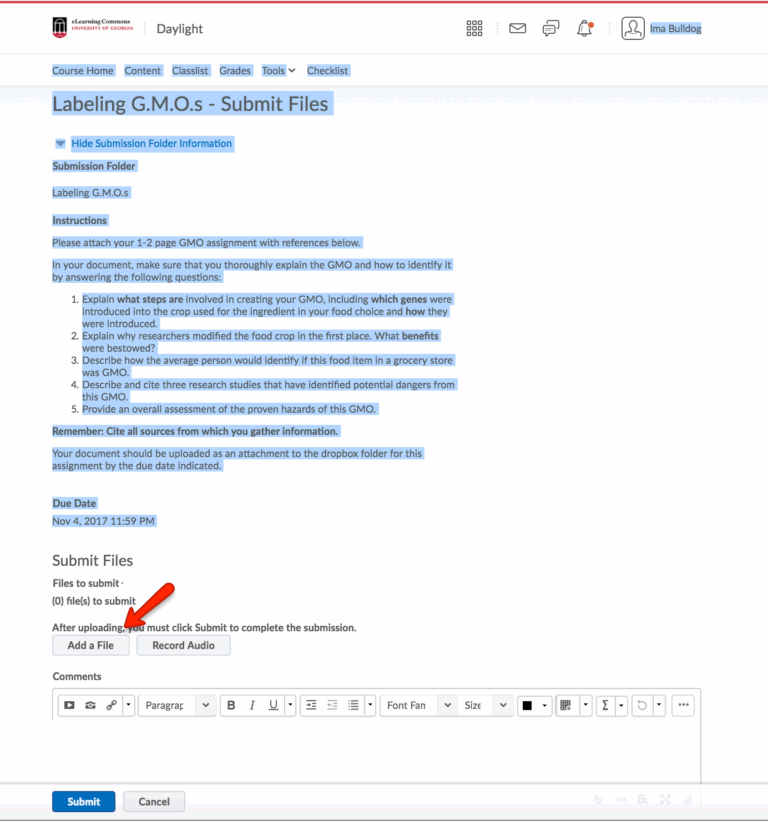 Assignments for Students - eLearning Commons