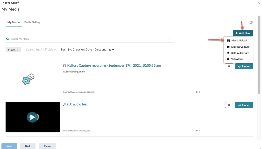 Video Uploads for Students - eLearning Commons