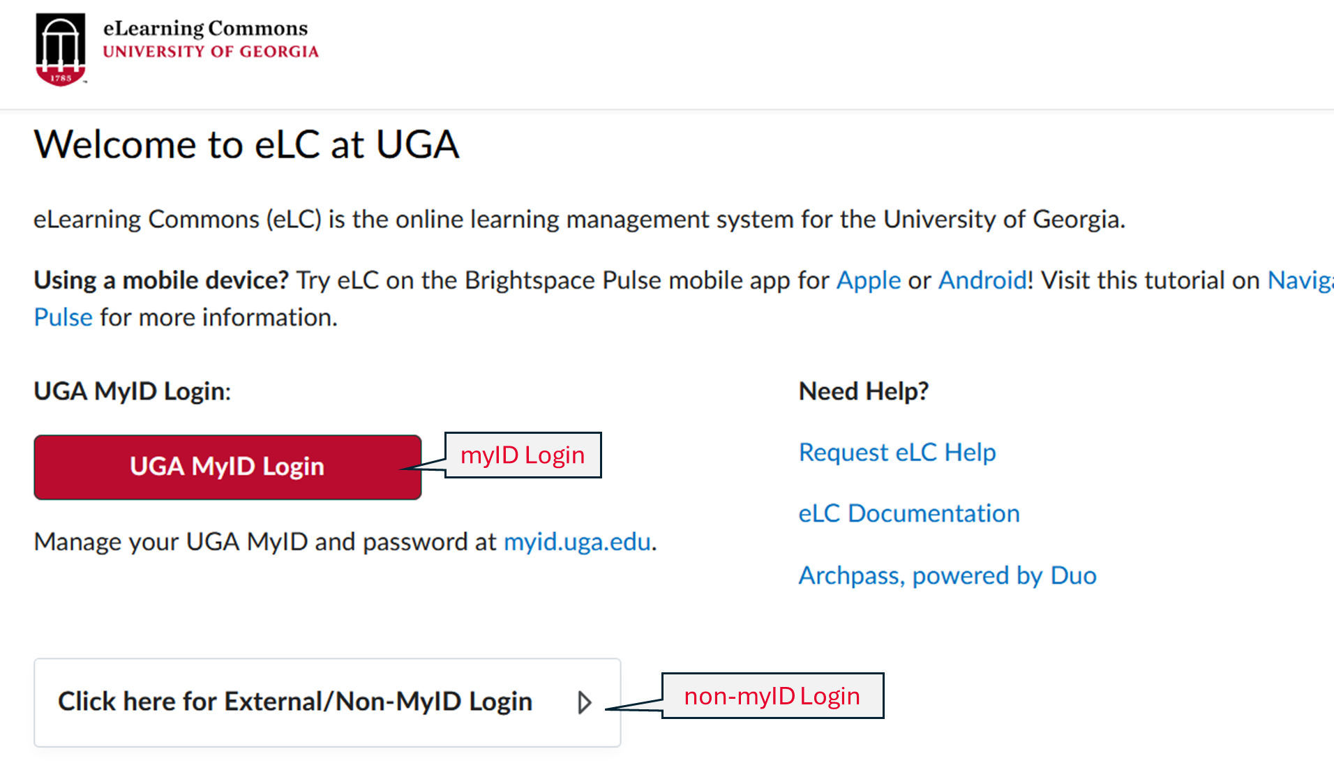 Logging In - eLearning Commons